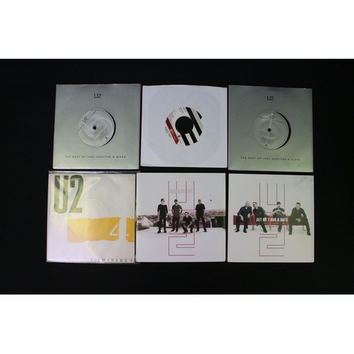 371 - Vinyl & Autograph – 25 U2 7” singles including I’ll Go Crazy If I Don’t Go Crazy Tonight (UK Limited... 