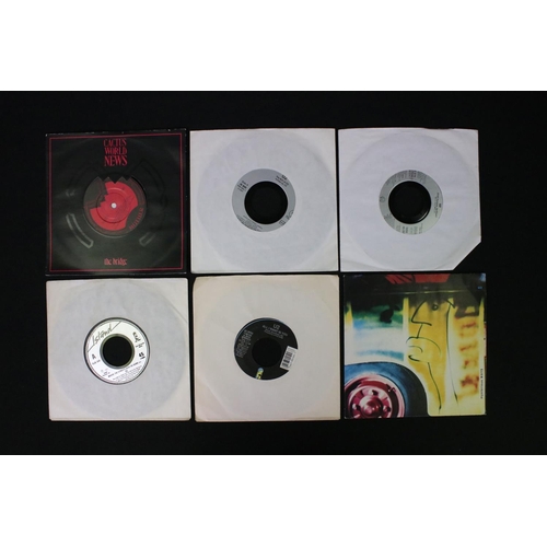 371 - Vinyl & Autograph – 25 U2 7” singles including I’ll Go Crazy If I Don’t Go Crazy Tonight (UK Limited... 