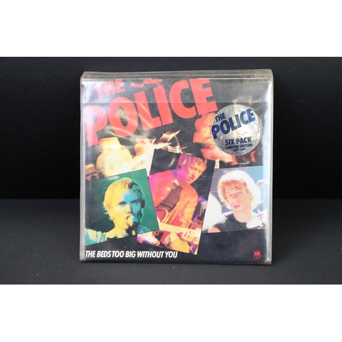 375 - Vinyl - The Police singles including Limited Edition Blue Pack (Blue Vinyl singles) plastic folder V... 