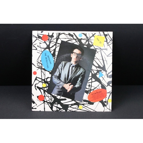 379 - Vinyl & Autographs – 16 Elvis Costello singles all signed by Elvis Costello and including rare forei... 