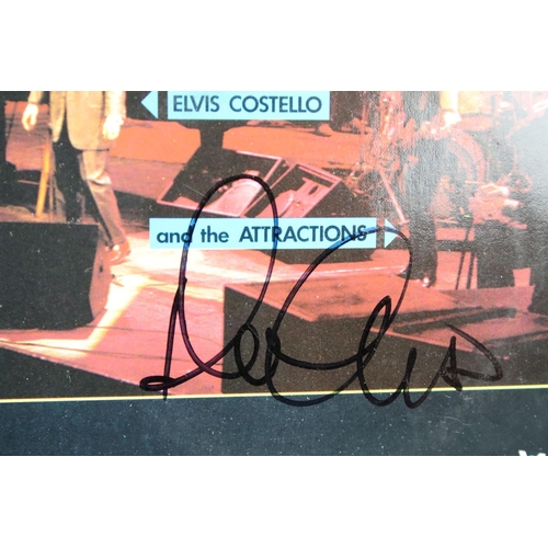 379 - Vinyl & Autographs – 16 Elvis Costello singles all signed by Elvis Costello and including rare forei... 