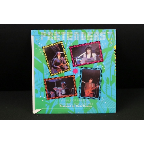 385 - Vinyl & Autographs – 7 The Pretenders / Talk Talk singles signed by band member Robbie McIntosh to i... 