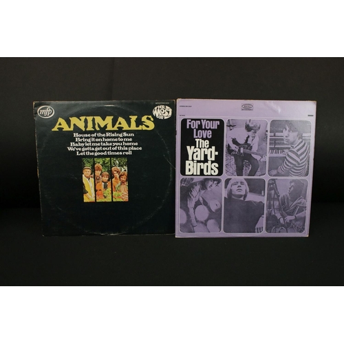 449 - Vinyl - Animals / Yardbirds 5 LPs to include from The Animals Self Titled (33SX1669) x 2 one with de... 