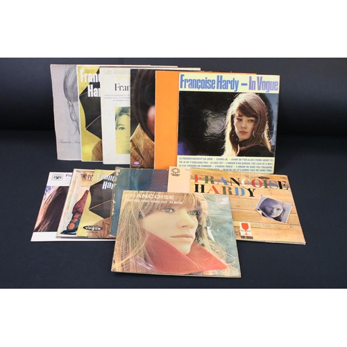 496 - Vinyl – 14 Françoise Hardy mainly UK pressing LPs with some French pressings and one South African i... 