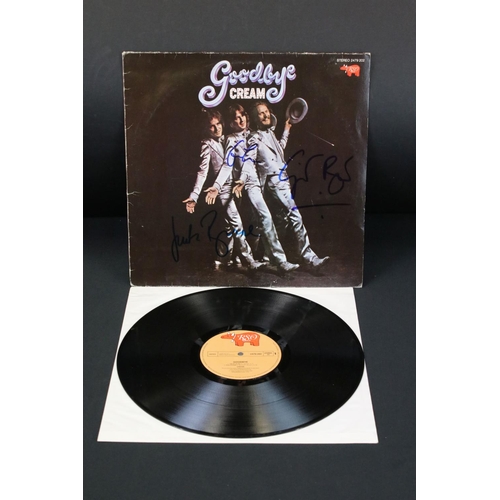 604 - Vinyl & Autograph - Cream Goodbye Cream (2479 202) signed to front of sleeve by Eric Clapton, Ginger... 