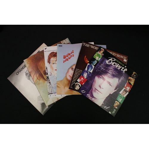 475 - Vinyl - 12 David Bowie LPs to include The World Of, The Best Of, Pinups, Changes One Space Oddity, S... 