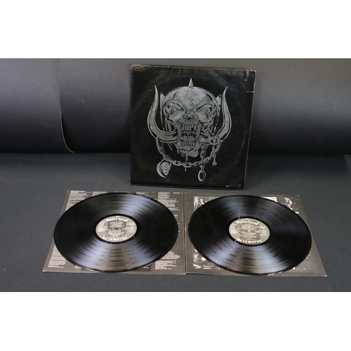 509 - Vinyl - Motorhead No Remorse on Bronze MOTOR 1 special edition leather sleeve.  Sleeve, inners, viny... 