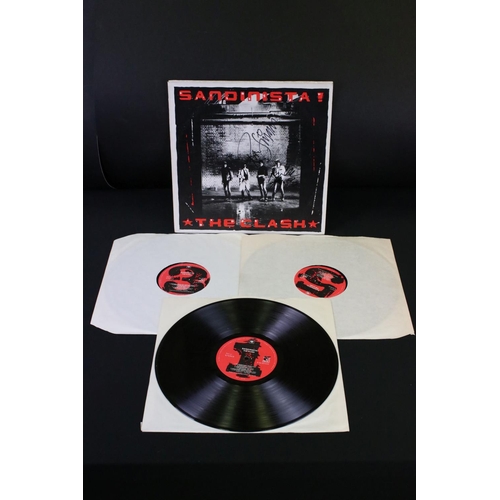 612 - Vinyl & Autograph - The Clash Sandinista! UK 1st press on CBS Records FSLN 1. Sleeve is Vg++, Vinyl ... 