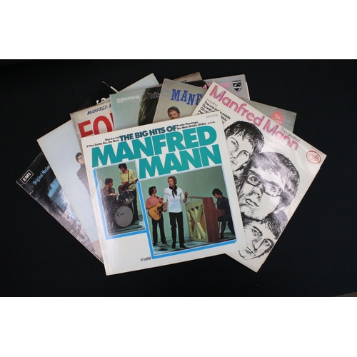 631 - Vinyl – 20 Manfred Mann & related albums to include As Is (original UK withdrawn train sleeve TL 537... 