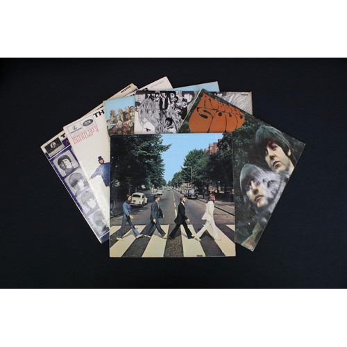 637 - Vinyl - 12 The Beatles LPs featuring some duplication to include With The Beatles, For Sale, A Hard ... 