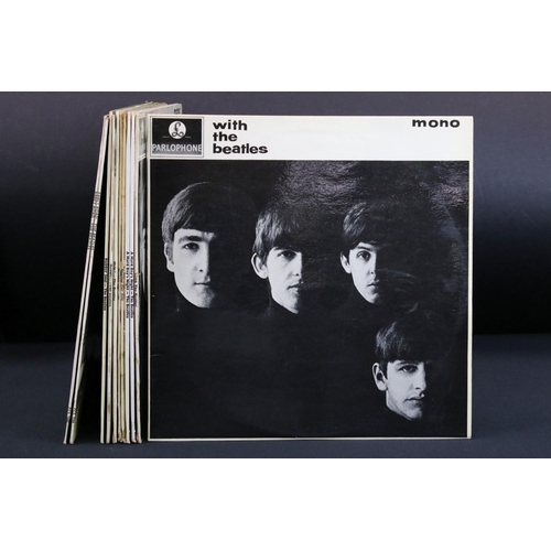 638 - Vinyl - 11 The Beatles LPs to featuring some duplication to include With The Beatles, A Hard Days Ni... 