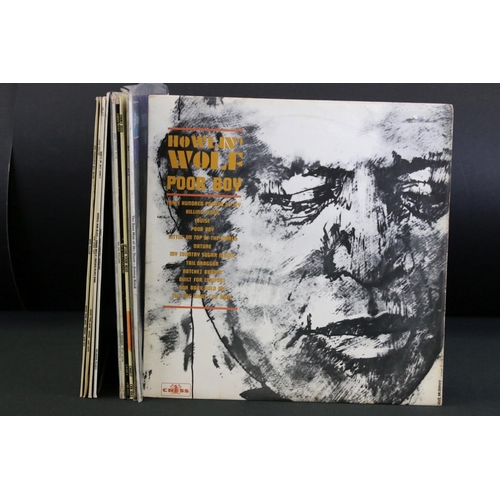 659 - Vinyl - 11 rare blues albums to include Howlin’ Wolf Poor Boy (Original UK on Chess Records CRL 4508... 