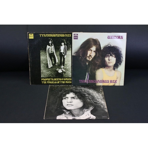 645 - Vinyl - 3 Original UK press Tyrannosaurus Rex albums to include Prophets, Seers & Sages The Angels O... 