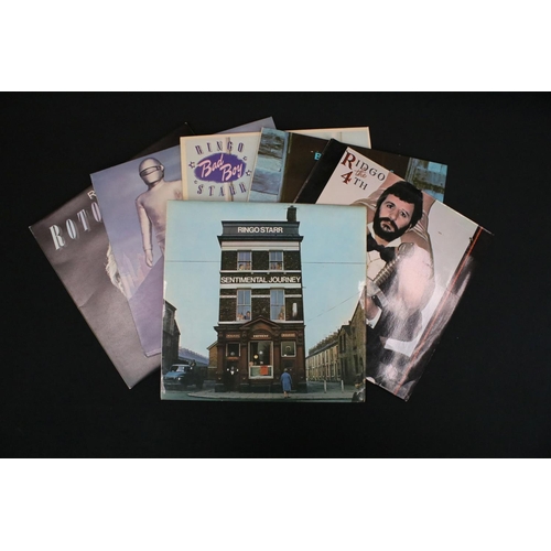 690 - Vinyl - Ringo Starr - 10 LPs to include Rotogravure, Goodnight Vienna, Bad Boy, Beaucoups of Blues, ... 