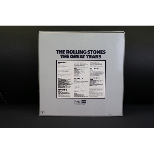 692 - Vinyl - The Rolling Stones The Great Years Box Set on Readers Digest / Decca 4 LP Box Set, box, inne... 