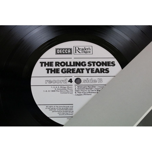 692 - Vinyl - The Rolling Stones The Great Years Box Set on Readers Digest / Decca 4 LP Box Set, box, inne... 