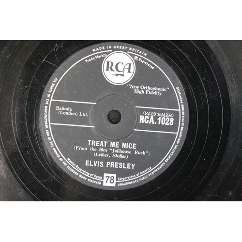 442 - Vinyl - 11 Original UK Elvis Presley 78’s on His Master’s Voice Records and RCA Records to include: ... 