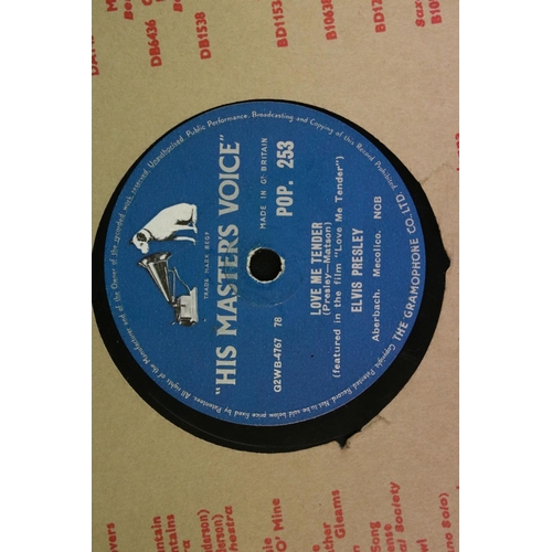 442 - Vinyl - 11 Original UK Elvis Presley 78’s on His Master’s Voice Records and RCA Records to include: ... 