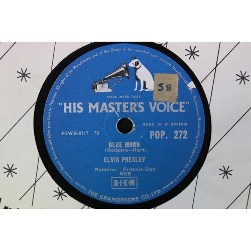 442 - Vinyl - 11 Original UK Elvis Presley 78’s on His Master’s Voice Records and RCA Records to include: ... 