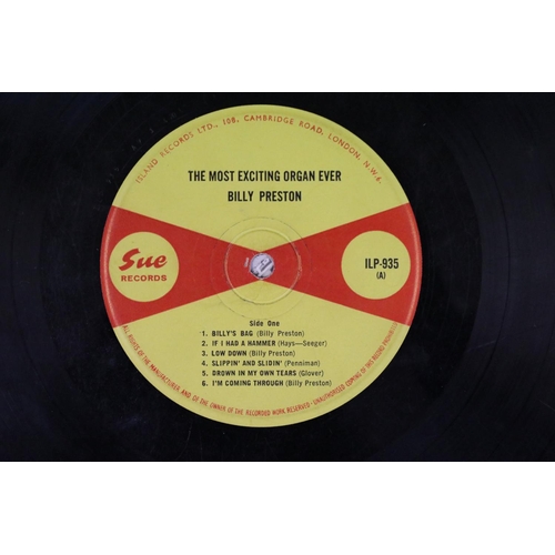 836 - Vinyl - Billy Preston The Most Exciting Organ Ever on Sue Records ILP 935.  Yellow and red Sue Recor... 