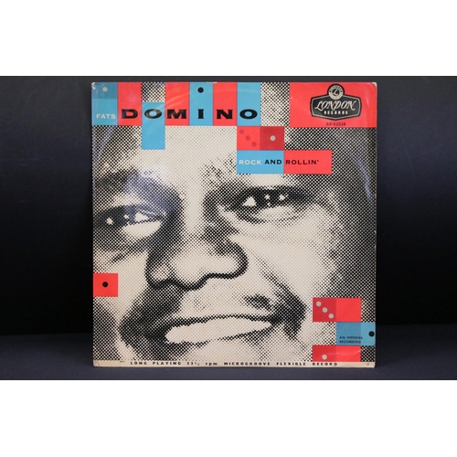 837 - Vinyl - Fats Domino Rock and Rollin' on London Records HA-U-2028 purple American series London label... 