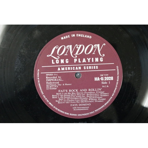 837 - Vinyl - Fats Domino Rock and Rollin' on London Records HA-U-2028 purple American series London label... 