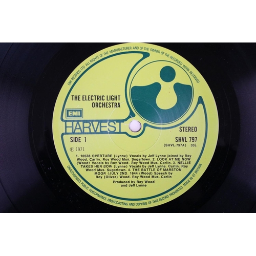 838 - Vinyl - ELO self titled LP on Harvest SHVL 797.  Stereo, no inner sleeve or lyric insert.  Gatefold ... 