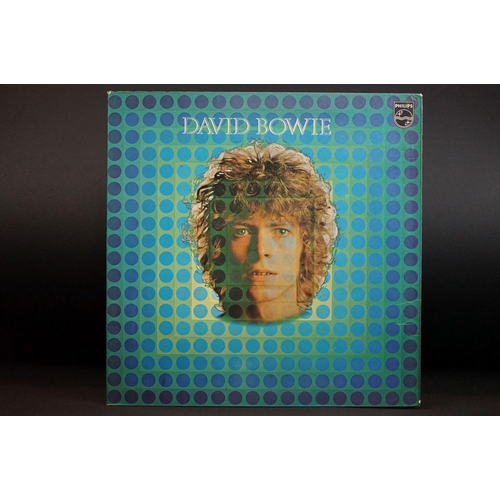 16 - Vinyl - David Bowie self titled LP German stereo issue on Philips 852 146 BY/P.  Gatefold sleeve has... 