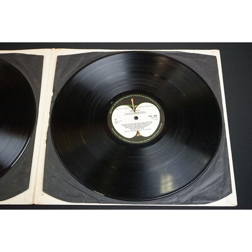 3 - Vinyl - The Beatles - White Album, mono top loader, low number 0005418, no EMI on the labels, Apple ... 