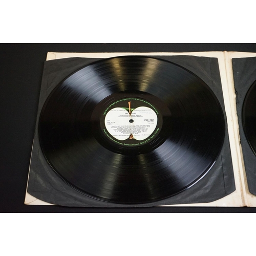 3 - Vinyl - The Beatles - White Album, mono top loader, low number 0005418, no EMI on the labels, Apple ... 