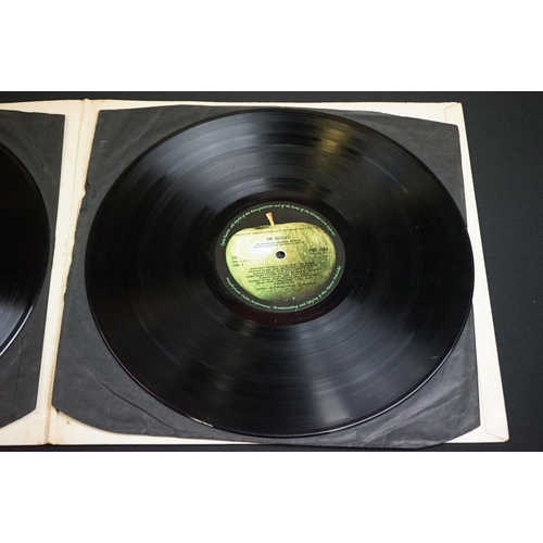 3 - Vinyl - The Beatles - White Album, mono top loader, low number 0005418, no EMI on the labels, Apple ... 