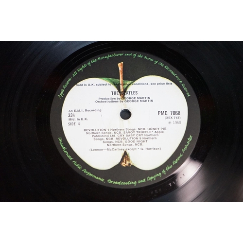 5 - Vinyl - The Beatles White Album mono PMC 7067 numbered 0151280 top loader with inserts and black inn... 