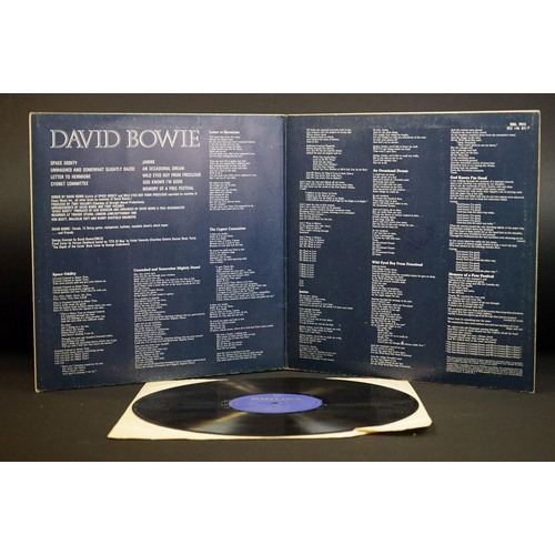 16 - Vinyl - David Bowie self titled LP German stereo issue on Philips 852 146 BY/P.  Gatefold sleeve has... 