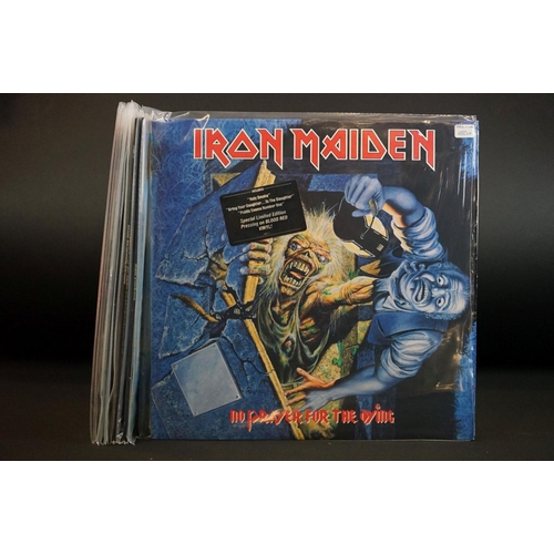 519 - Vinyl & Autograph - 12 Iron Maiden & related records to include No Prayer For The Dying limited edit... 