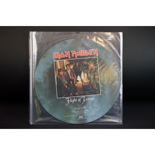 519 - Vinyl & Autograph - 12 Iron Maiden & related records to include No Prayer For The Dying limited edit... 