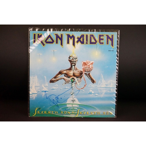 519 - Vinyl & Autograph - 12 Iron Maiden & related records to include No Prayer For The Dying limited edit... 