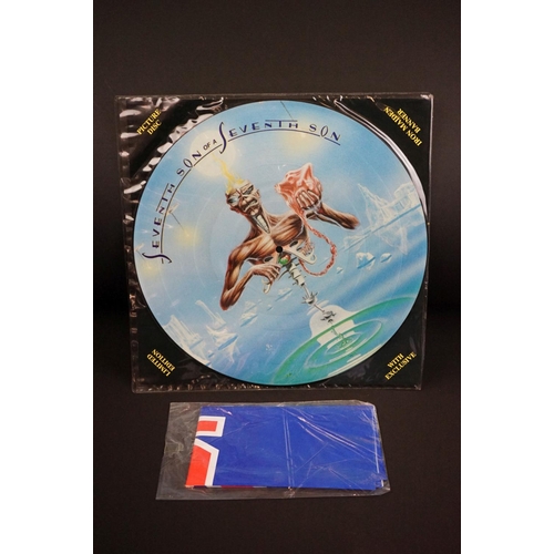 519 - Vinyl & Autograph - 12 Iron Maiden & related records to include No Prayer For The Dying limited edit... 