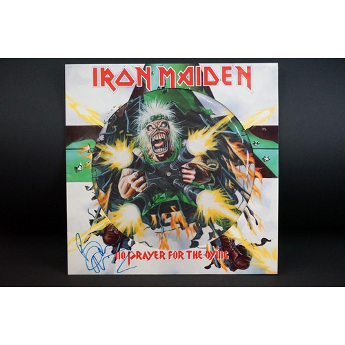 519 - Vinyl & Autograph - 12 Iron Maiden & related records to include No Prayer For The Dying limited edit... 