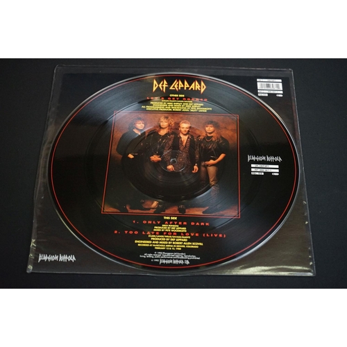 528 - Vinyl - Six picture discs to include Def Leppard Adrenalize limited edition numbered 1111 (514256-1)... 