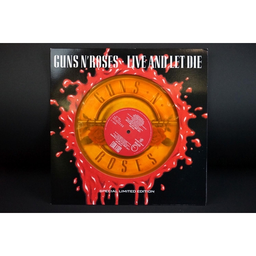 529 - Vinyl - 6 Guns N Roses picture / shaped / coloured vinyl to include Nightrain shaped pic disc (759 9... 