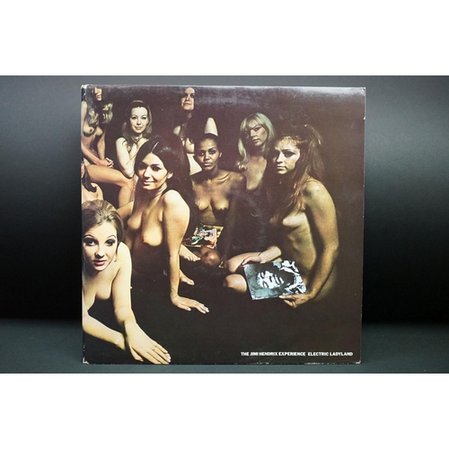 68 - Vinyl - Jimi Hendrix Electric Ladyland rerelease on Polydor SPDLP3 rerelease on red Polydor label, b... 