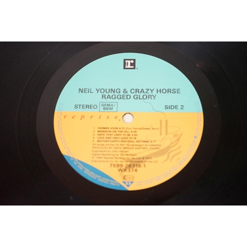 69 - Vinyl - Neil Young Ragged Glory (with Crazy Horse) WX 374.  German press.  Vg+