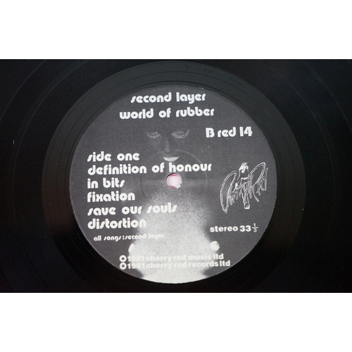 71 - Vinyl – 3 rare Synth / Electronic / Industrial LPs to include Second Layer - World Of Rubber (Origin... 