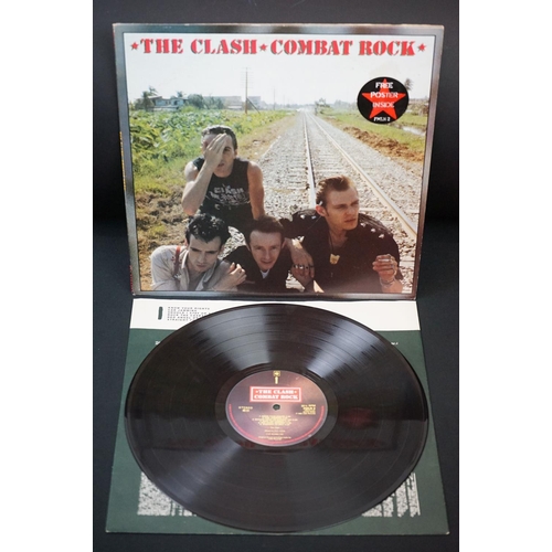 73 - Vinyl – 6 The Clash LPs and 2 12” singles to include Sandinista (Original UK triple album with hype ... 