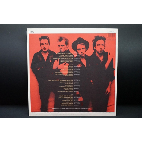 73 - Vinyl – 6 The Clash LPs and 2 12” singles to include Sandinista (Original UK triple album with hype ... 