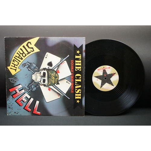 73 - Vinyl – 6 The Clash LPs and 2 12” singles to include Sandinista (Original UK triple album with hype ... 