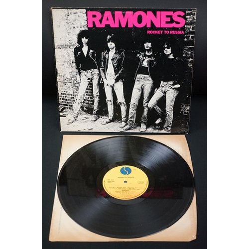 76 - 2 Ramones albums to include Rocket To Russia (original UK 1977 press on Sire Records 9103 255) Vg+ /... 