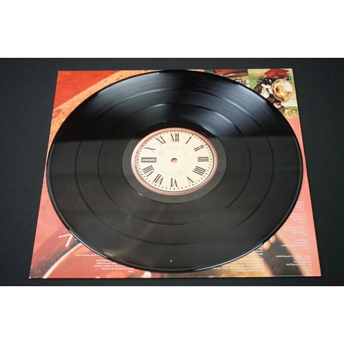 80 - Vinyl – Oasis 1 LP and 2 12” singles to include Be Here Now (Creation Records CRELP 219) gatefold sl... 