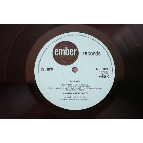 92 - Vinyl - Psych / Prog - Blonde On Blonde Rebirth on Ember Records NR 5049.  Original UK 1970 1st pres... 