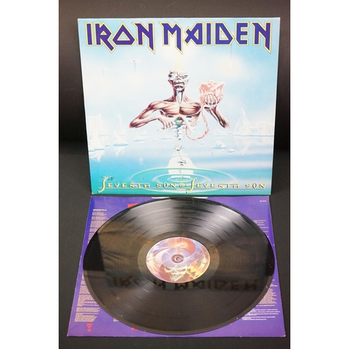 567 - Vinyl - 11 Iron Maiden LPs to include Fear Of The Dark (gatefold), Self Titled (EMC 3330), Seventh S... 